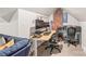 Attic office with a brick chimney, and a spacious work area at 219 Lee St, Fort Mill, SC 29715