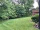 Lush green backyard with mature trees and landscaping at 2339 Wednesbury Ct, Kannapolis, NC 28083