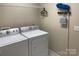 Convenient laundry area featuring a washer and dryer at 2339 Wednesbury Ct, Kannapolis, NC 28083