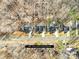 Aerial view of homes on wooded lots, highlighting the .38 acre lots at 242 Delview Dr, Cherryville, NC 28021