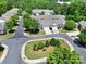 Aerial view showcasing the community layout with well-manicured lawns and convenient street access at 28129 Song Sparrow Ln, Fort Mill, SC 29707