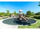 A well-maintained playground with slides, climbing structures, and a cushioned ground surface for safety at 28129 Song Sparrow Ln, Fort Mill, SC 29707