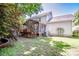 Wide view of backyard and screened in porch at 292 Rose St, Mooresville, NC 28117