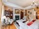 Beautiful living area with fireplace, hardwood floors, and elegant decor at 3044 Luke Crossing Dr, Charlotte, NC 28226