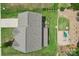Aerial view of the home with a well-maintained yard featuring a patio and play area at 3218 Gilroy Dr, Fort Mill, SC 29707