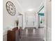 Bright foyer features dark hardwood flooring, white trim, and an elegant entryway at 3218 Gilroy Dr, Fort Mill, SC 29707
