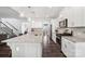 Modern kitchen featuring granite countertops, stainless steel appliances, and a spacious island at 3218 Gilroy Dr, Fort Mill, SC 29707