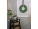 Charming home decor with wreath and potted plants at 386 Greenlea Cir, Taylorsville, NC 28681