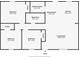 Detailed floor plan showcasing the layout of bedrooms, bathrooms, kitchen, and living spaces at 386 Greenlea Cir, Taylorsville, NC 28681