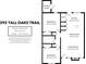 Detailed floorplan showcasing the layout of this 846 square foot home, including two bedrooms, kitchen, living, and dining spaces at 392 Tall Oaks Trl, Fort Mill, SC 29715