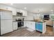 Open kitchen with updated appliances and granite countertops at 392 Tall Oaks Trl, Fort Mill, SC 29715