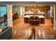 Spacious kitchen with granite countertops, stainless steel appliances, and hardwood floors at 4006 Tremont Dr, Indian Trail, NC 28079