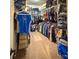 Walk-in closet with custom shelving and ample storage space for clothes and accessories at 4006 Tremont Dr, Indian Trail, NC 28079