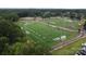 Aerial view of a well-maintained sports complex with multiple fields and recreational areas at 4008 Leyland Ct, Mint Hill, NC 28227
