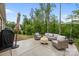 Relaxing backyard patio with comfortable seating and lush green surroundings at 4008 Leyland Ct, Mint Hill, NC 28227