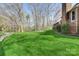 Expansive grassy backyard bordering a treelined perimeter at 5108 Tedorill Ln, Charlotte, NC 28226
