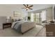 Bedroom with natural light features a comfortable bed, stylish decor, and window views at 5108 Tedorill Ln, Charlotte, NC 28226