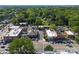 Picturesque aerial view of quaint town square featuring vibrant storefronts, inviting cafes, and bustling pedestrian areas at 611 Meadow Lake Dr, Matthews, NC 28105