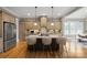 Beautiful kitchen featuring an island with seating and modern stainless steel appliances at 8825 Harris Rd, Concord, NC 28027