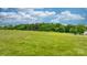 Expansive green field stretches under a partly cloudy sky, with scattered trees enhancing the natural beauty of the landscape at 9161 Paul Payne Store Rd, Stony Point, NC 28678