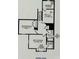 Upper-level floor plan showcasing the layout of bedrooms, bathrooms, and unfinished storage at 934 Prince Garrett Way, Denver, NC 28037
