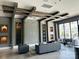 Spacious resident lounge with modern furniture and decorative lighting at 934 Prince Garrett Way, Denver, NC 28037