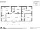Floor plan of the home showing a layout of four bedrooms, two bathrooms, and the kitchen, dining area, and living room at 983 Willowbrook Ave, Rock Hill, SC 29730