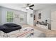 Bright bedroom with a beanbag chair and white storage unit perfect for toys at 108 N Arcadian Way, Mooresville, NC 28117