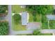 Aerial view of a property showcasing the home's layout, landscaping, and lot boundaries at 1753 28Th Ne St, Hickory, NC 28601