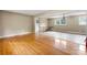 Bright living room featuring beautiful hardwood floors and a staircase leading to another level at 1753 28Th Ne St, Hickory, NC 28601