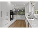 Modern kitchen featuring sleek white cabinetry, stainless steel appliances, and a functional layout at 2121 Valencia Ter, Charlotte, NC 28226