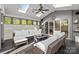 Sunroom with white furniture and skylights at 2121 Valencia Ter, Charlotte, NC 28226