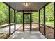 View of a modern screened in outdoor patio space at 2121 Valencia Ter, Charlotte, NC 28226