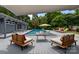 Inviting pool area with a covered lounge and ample seating at 2121 Valencia Ter, Charlotte, NC 28226