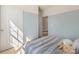 Cozy bedroom featuring soft color palette with two-toned walls, and warm carpet flooring at 3019 Sassafras Trl, Gastonia, NC 28056