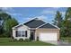 Charming single-story home featuring brick and siding accents, a two-car garage, and manicured landscaping at 3019 Sassafras Trl, Gastonia, NC 28056
