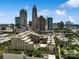 Beautiful aerial view of the city skyline, showcasing a vibrant urban environment with lush greenery at 400 N Church St # 226, Charlotte, NC 28202