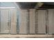 Chain link storage units provide secure personal storage within the building at 400 N Church St # 226, Charlotte, NC 28202