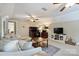 Relaxing bonus room with comfortable furniture, a home office area, and a clean aesthetic at 5508 Kincross Ln, Charlotte, NC 28277
