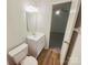Bathroom with a single sink and modern fixtures at 6041 Misty Way Ln, Charlotte, NC 28212