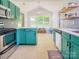 Bright and modern kitchen with updated appliances, quartz countertops and backyard view at 7122 Marlin St, Gastonia, NC 28056