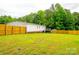 Spacious backyard with a wooden fence and large grassy area at 745 Rock Castle Dr, York, SC 29745