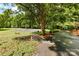 Community basketball court nestled among mature trees, offering a great recreational space at 9013 St Croix Ln, Charlotte, NC 28277