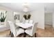 Elegant dining room featuring modern lighting and stylish decor at 9013 St Croix Ln, Charlotte, NC 28277