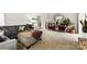Open-concept living space with a comfortable seating area and stylish decor at 9013 St Croix Ln, Charlotte, NC 28277