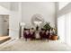 Cozy sitting area with tall ceilings, stylish decor and plush seating at 9013 St Croix Ln, Charlotte, NC 28277