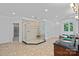 A roomy bathroom features a glass shower, dual vanities, and decorative tilework at 1001 Berwick Ct, Waxhaw, NC 28173