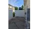 This backyard patio area has a privacy fence at 112 St Vincent Pl, Mount Holly, NC 28120