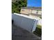 This backyard features a white privacy fence, providing a secure and secluded outdoor space at 112 St Vincent Pl, Mount Holly, NC 28120
