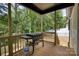 Back porch with a grill overlooks the spacious backyard and wooded area at 141 Ole Eastpointe Dr, York, SC 29745